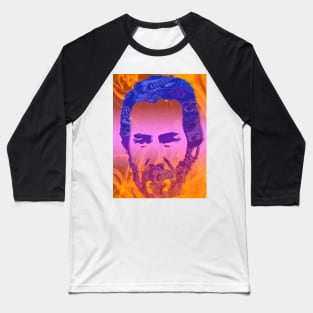 John Wick pop art skull fire, pattern poster Baseball T-Shirt